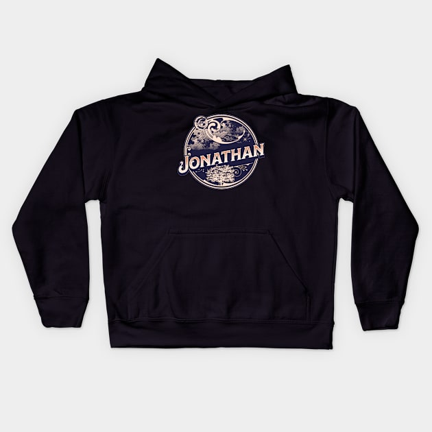 Jonathan Name Tshirt Kids Hoodie by Renata's